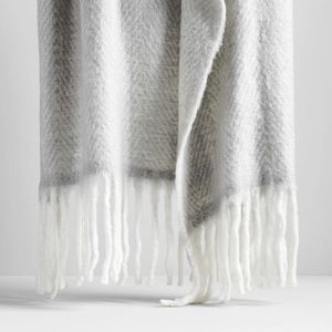 NEW West Elm Soft Throw, 50"x70" Fringed